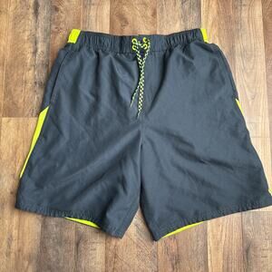 Nike Shorts‎ Men's Medium Gray Lined Athletic Training Fitness Soccer 6339